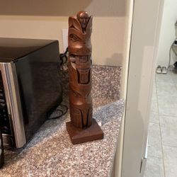 Vintage Kiana, Alaska Totem Pole.
