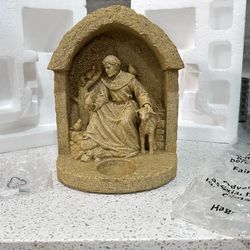 St. Francis Garden Watch Sculpture By PartyLite