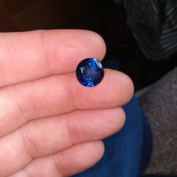 18 Carat Round Blue Sapphire