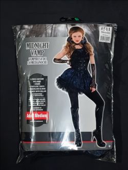 Midnight Vamp Halloween Costume Adult Medium