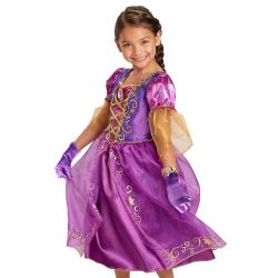Rapunzel Costume Dresses Gloves Bracelet Jewels Disney Princess Majestic Dress