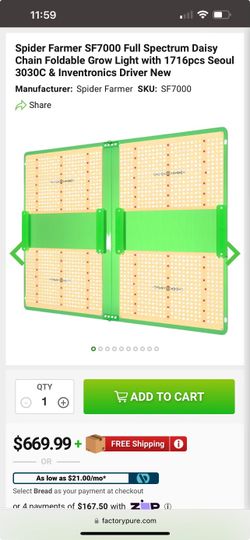 Grow Light Spider Farmer