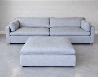 Restoration Hardware Sofa and Ottoman
