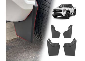 Muslogy Mud Flaps Splash Guards Compatible With Toyota Tacoma 2024 2025 2026 Accessories Front And Rear Mud Guards 4PCS No Drilling Heavy Duty Fender 