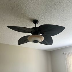 Gulf Coast Fans Indoor Wooden Ceiling Fan With Glass Bowl