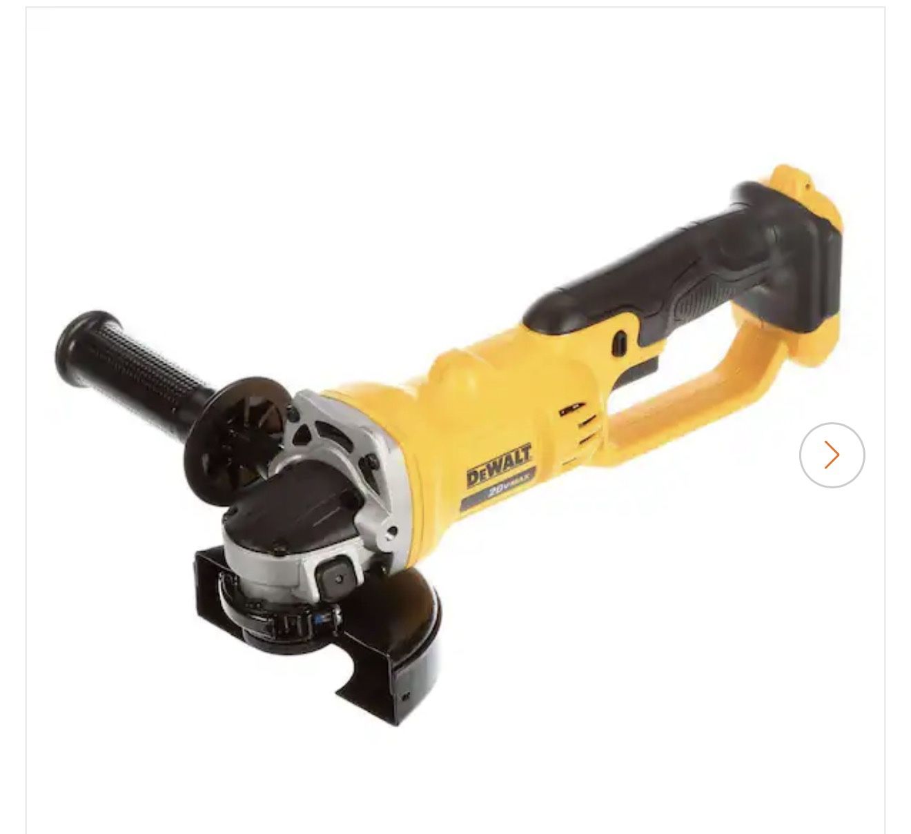 DEWALT 20V MAX Cordless 4.5 in. - 5 in. Angle Grinder (Tool Only)