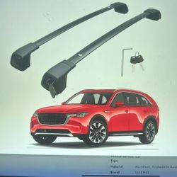 NEW Mazda Roof Rack. Upgraded For CX-90 2024 2025: CX-90 CX90 PHEV Roof Rack Cross Bars Luggage Rail Carrier Anti Theft Lockable. 