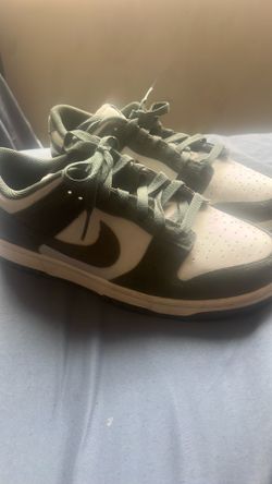 Green and white dunks