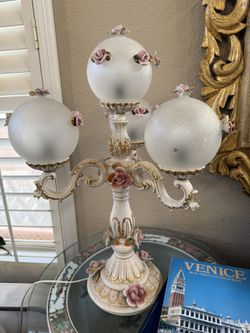 Capodimonte Style Multi-Arm Table Lamp
