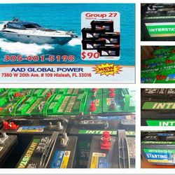 Baterías interstate marinas nuevas garantía de 1 año
