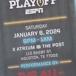 ESPN AT THE PLAYOFF EVENT 