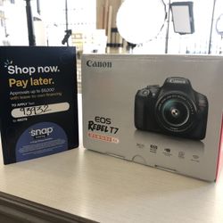 Canon Rebel T7 With EF 18-55mm Lens Only At Downey Camera