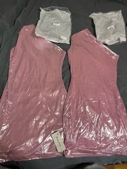 Two dresses pink