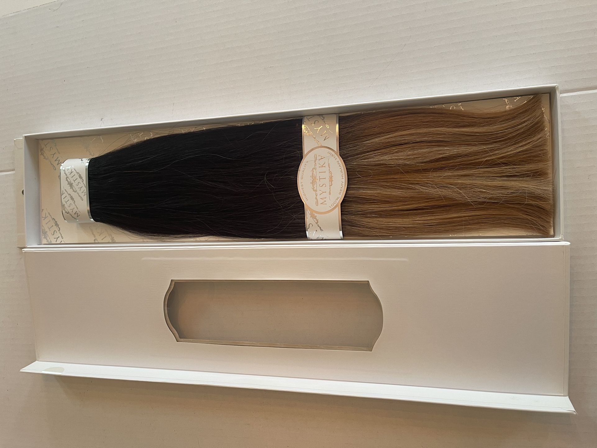 OMBRÉ #1B/12 (Black Natural/Velvet Brown) WEFT/WEAVE 22” 100g Deep Curl 100% Remy Human Hair. Inventory SALE.