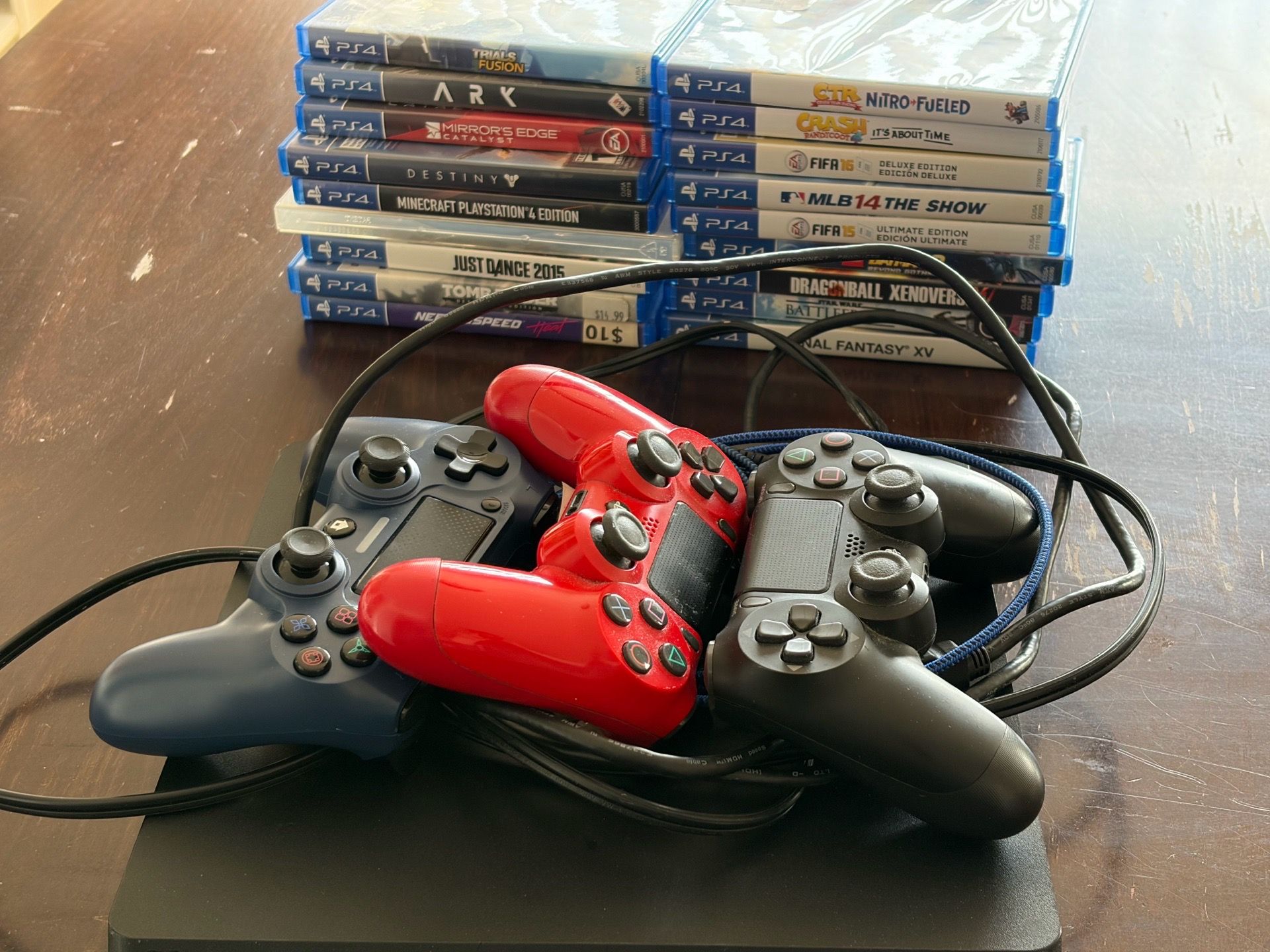 PlayStation 4 with games