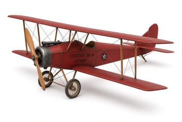 New Large Red Jenny Biplane Model
