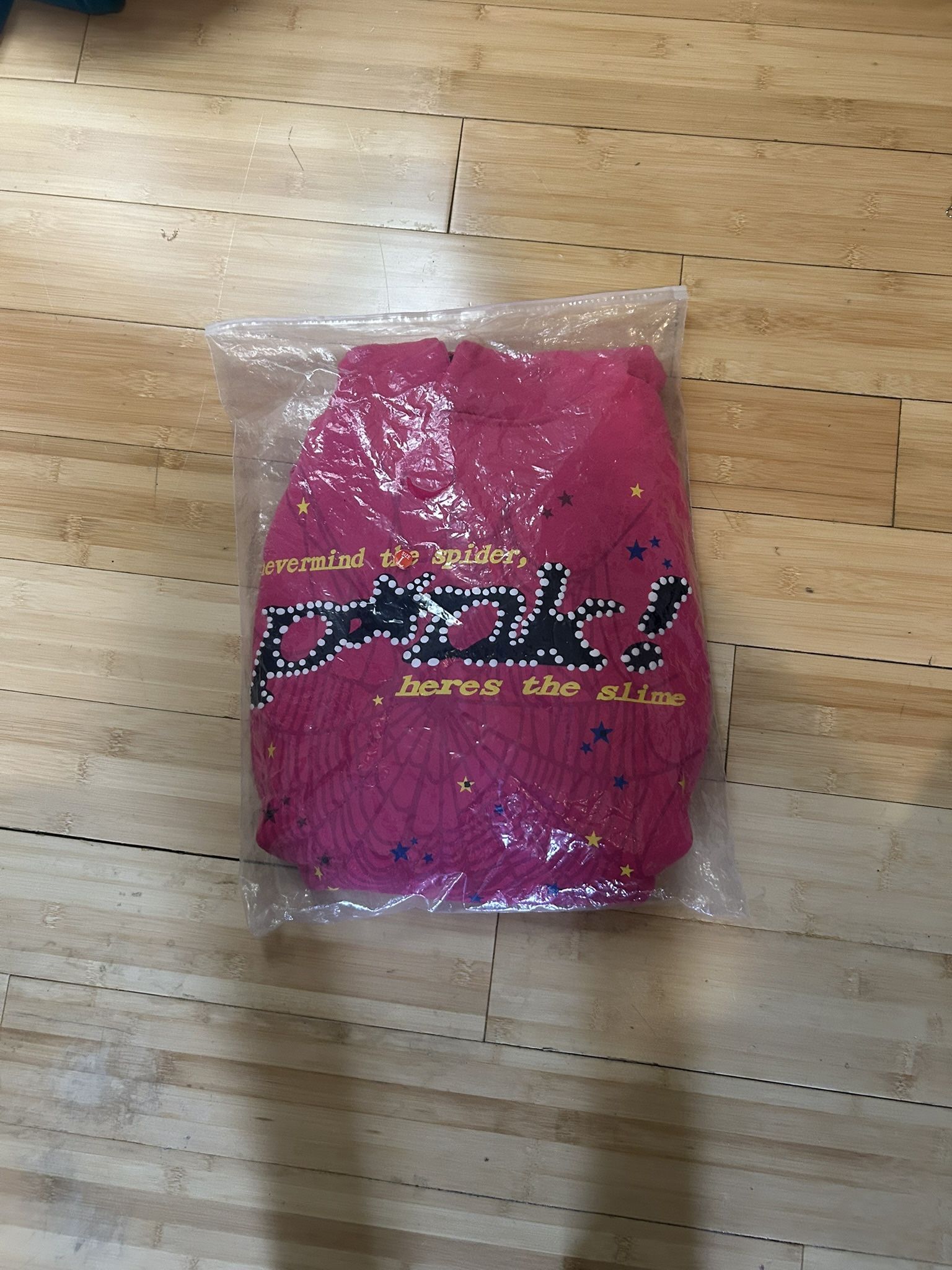 Pink Sp5der Hoodie Size Large