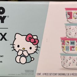 Hello Kitty Pyrex Set 
