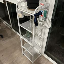 White Metal Shelf 