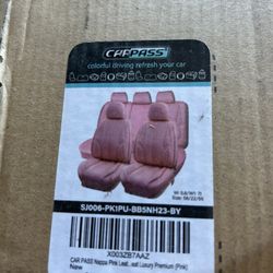 CARPASS Napa Pink Leather Seat Covers