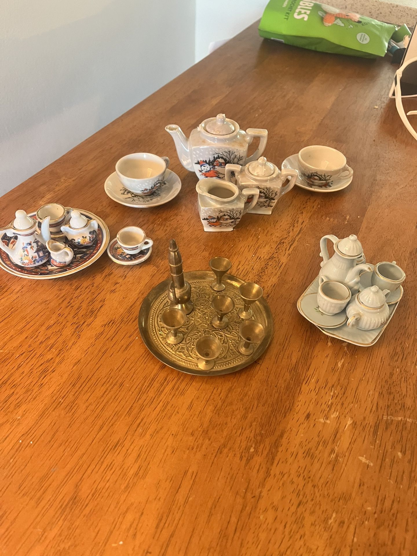 3 Mini Tea Sets