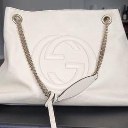 Gucci Bag 100% Authentic Certification White 