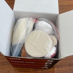 SPTA 29pcs Drill Buffing Pad Detail Polishing Pad Mix Size Kit with 5/8-11 Thread Backing pad & Adap