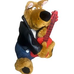 Vintage Y2K Rock & Roll Scooby Doo Animated Toy Plays Guitar Sings WORKS