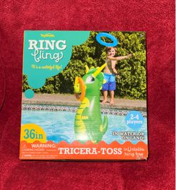 New Tricera- Toss Inflatable Ring Toss