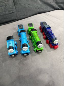 Thomas the train wooden railway. FT, Thomas, gordan, Henry, and Hank