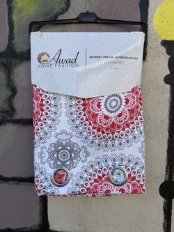 Printed Blackout Curtain Set w/ Grommets
