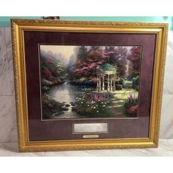 Thomas Kinkade Framed “Garden of Prayer”