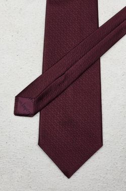 Pattern On Burgundy Tie