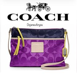 Lovely Coach Weekend Color Block Bag!
