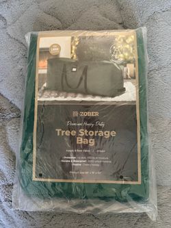 Zober Premium Heavy-Duty Christmas Tree Storage Bag Green
