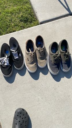 Vans 9 1/2 & black vans 9