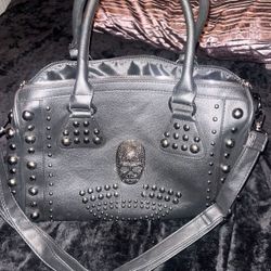 Skull Studded Ditmach Purse Large Crossbody 