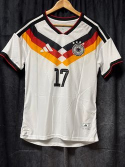 GERMANY SOCCER JERSEY #17 JULIAN NAGELSMANN WHITE HOME SHIRT MEN M SLIM FIT