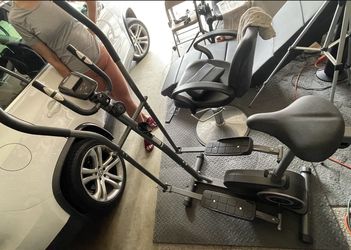 Elliptical And Exercise Bike