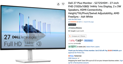 Brand New - In Box - Dell 27" Monitor
