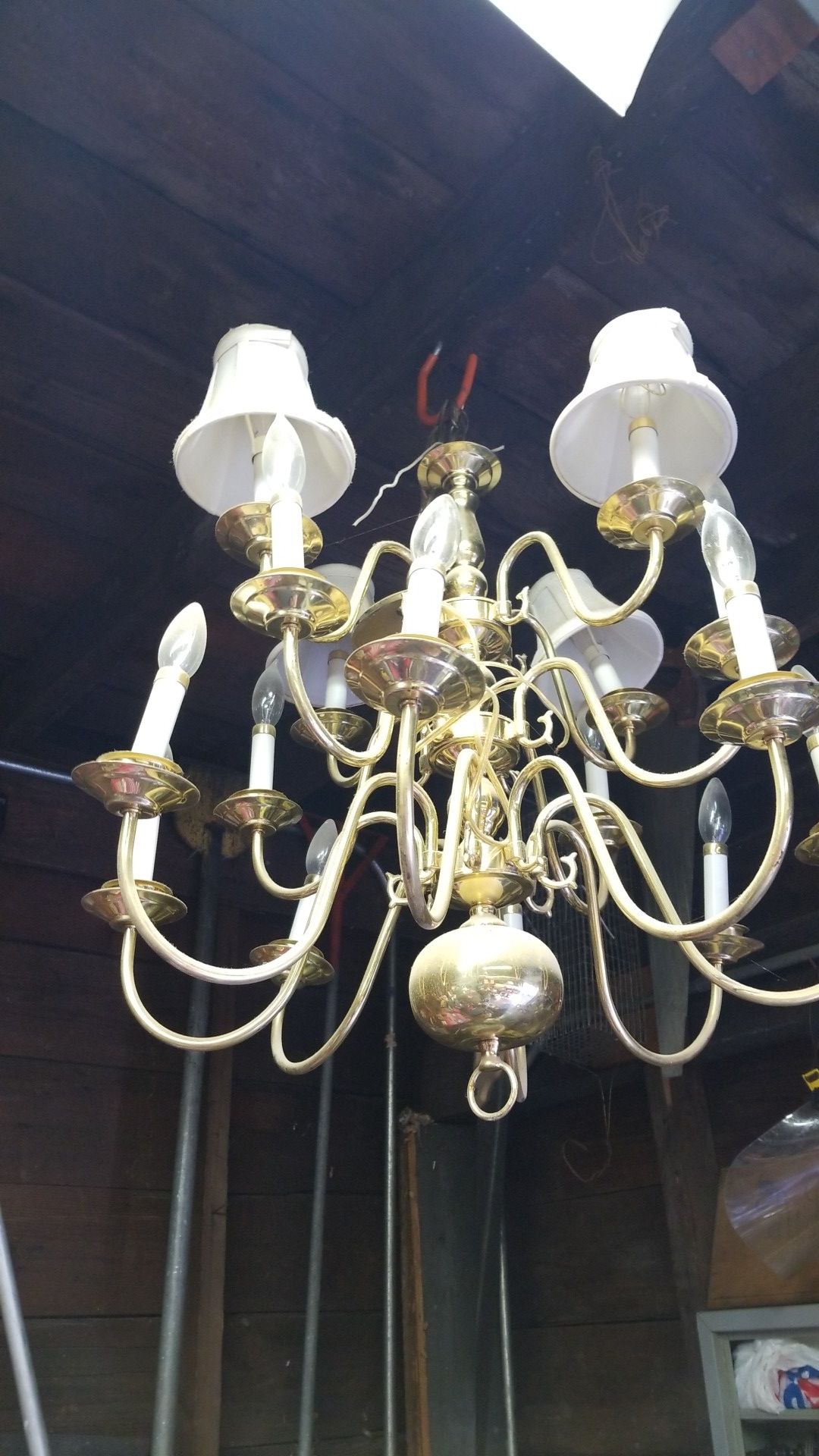 Chandelier Brass