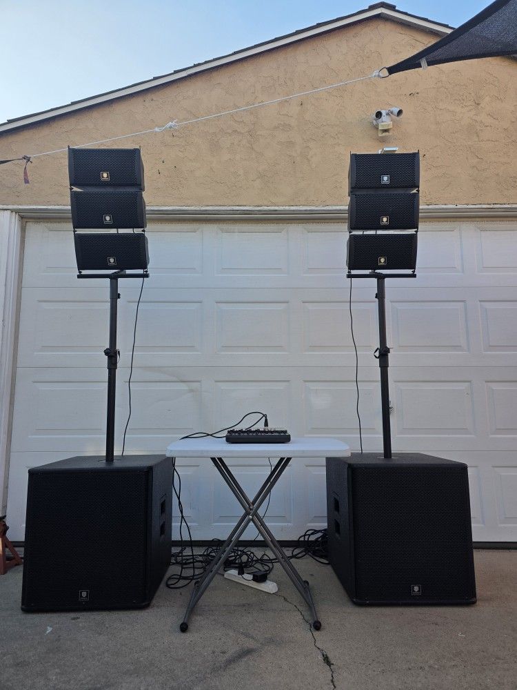 Bluetooth Line array Dj System 8000 watts (18 inches subwoofer)