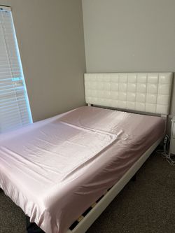 Leather Queen Size Bed For Sale