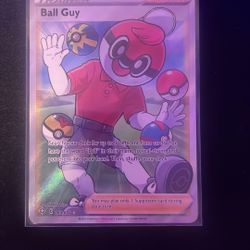 Ball Guy Trainer Pokemon Card