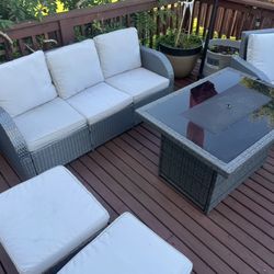 Almost New Patio Set For Sale With Cushions 