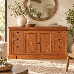🚨Sideboard Buffet Cabinet with Storage, Large Credenza Kitchen Storage Cabinet NEW N-29