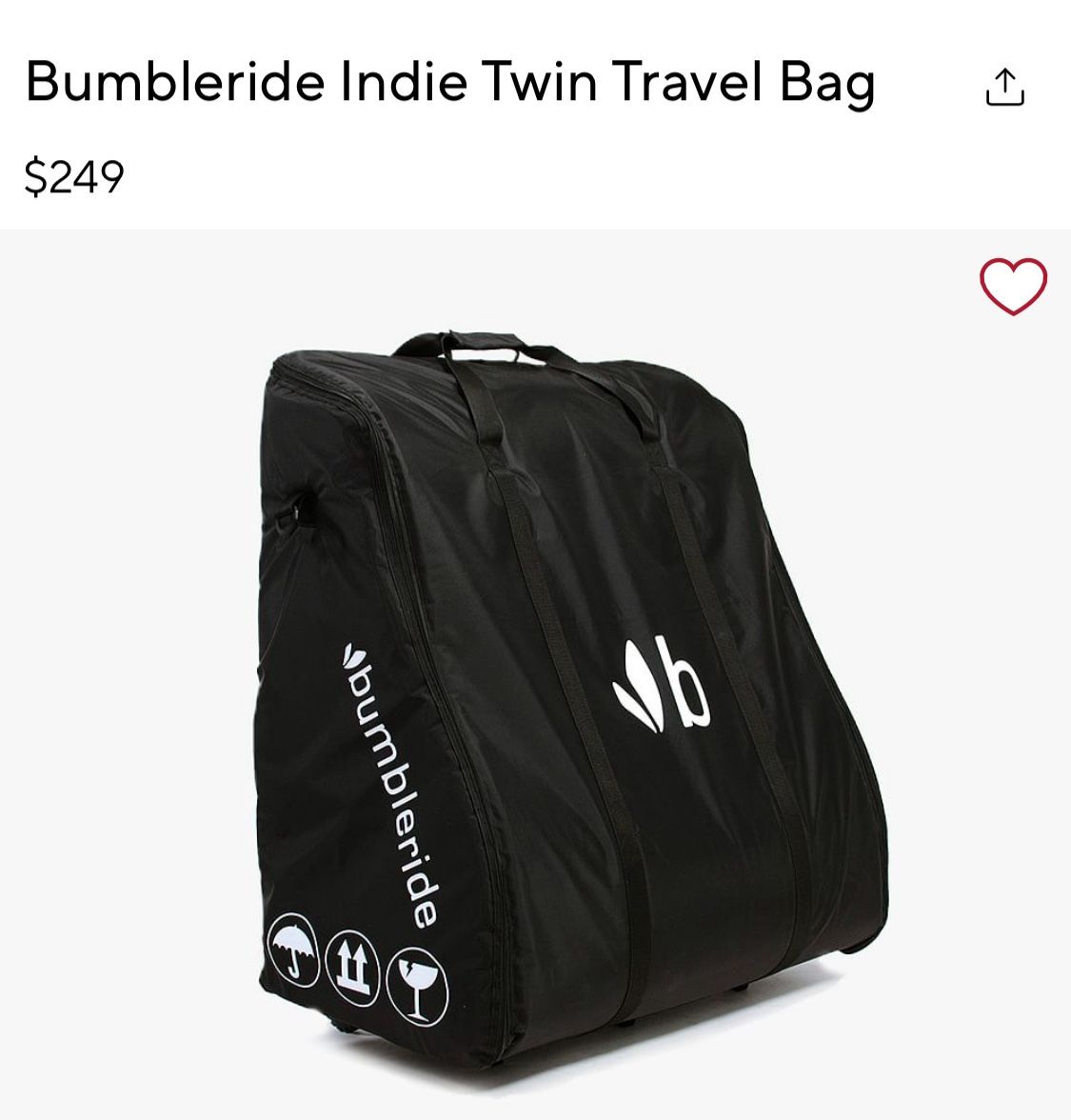 BUMBLERIDE Double/Twin Stroller