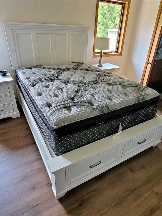 SUPER CLOUD BRAND NEW QUEEN PILLOW TOP MATTRESS AND BOXSPRING SAME DAY DELIVERY 