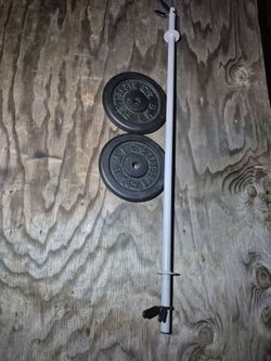 Bar and weights 💪