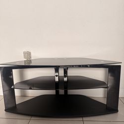 Stand TV black glass , vidrio negro